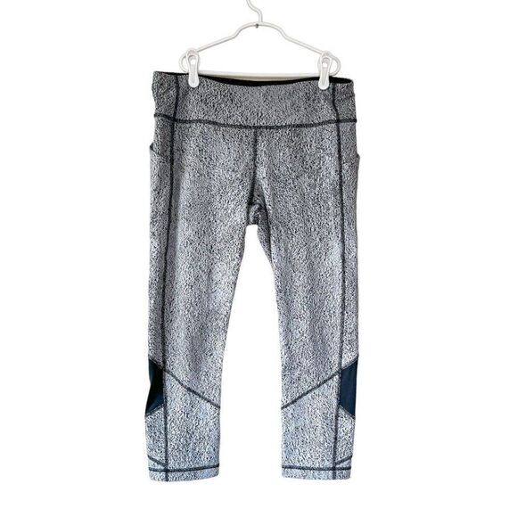 Lululemon Pace Rival Crop Spray Jacquard Leggings Size 10 - Picture 1 of 5